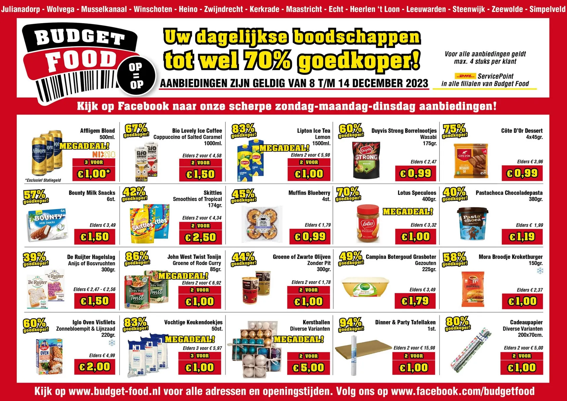 Budget Food folder van 8 december tot 14 december 2023 - Folder pagina 1