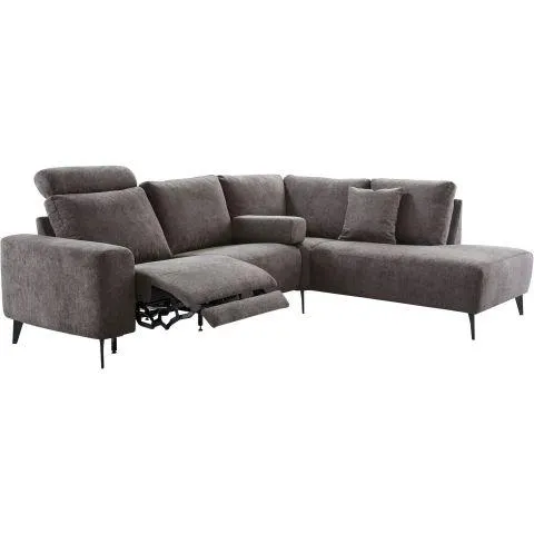 Hoekbank rechts Davanti pocket HR koudschuim donkergrijs