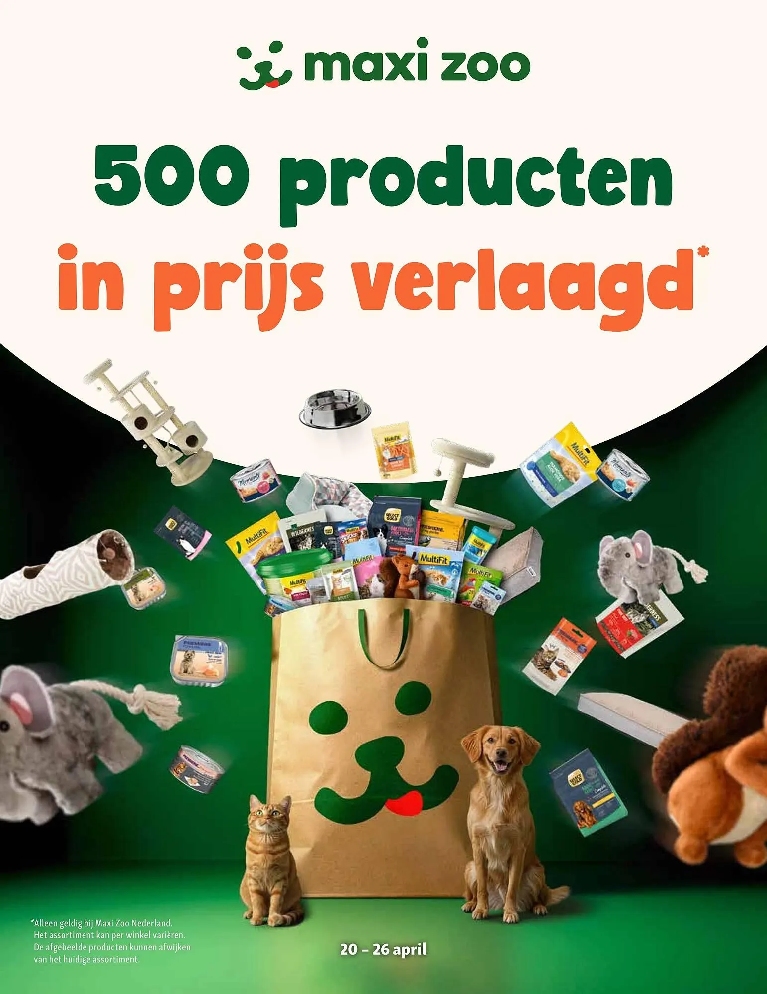 Maxi Zoo folder van 20 april tot 26 april 2026 - Folder pagina 1
