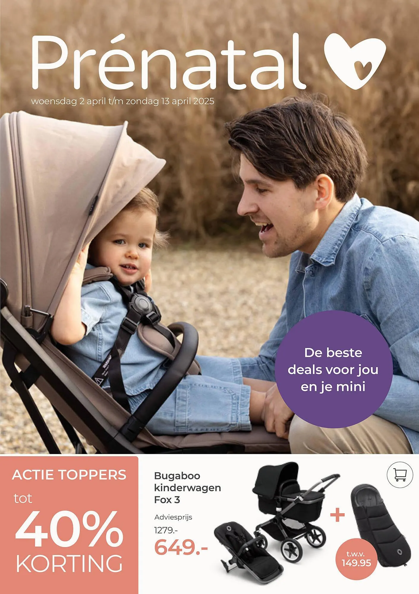 Prenatal folder van 2 april tot 13 april 2025 - Folder pagina 1