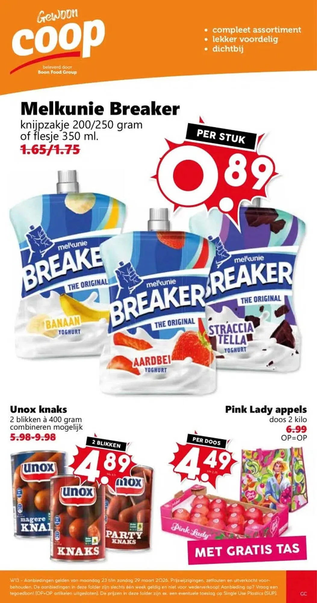 Coop folder van 23 maart tot 29 maart 2026 - Folder pagina 1