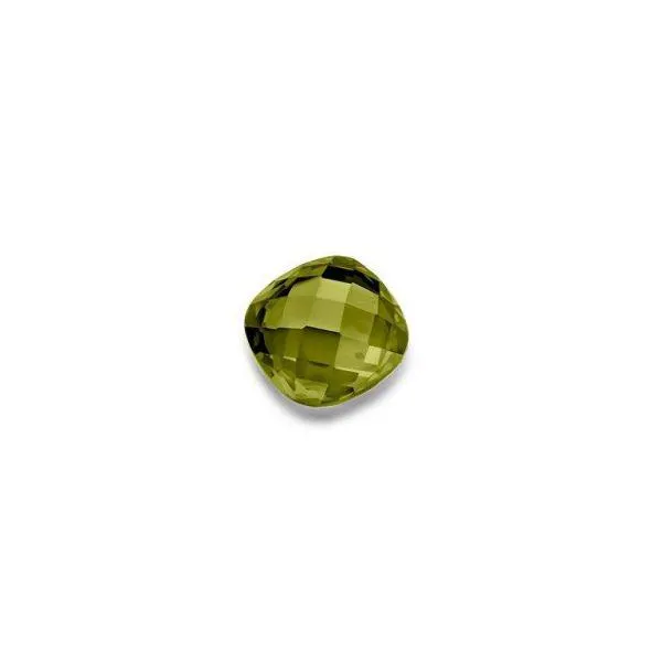 MY iMenso Quadrati (13mm) insignia "Olive green CZ" faceted