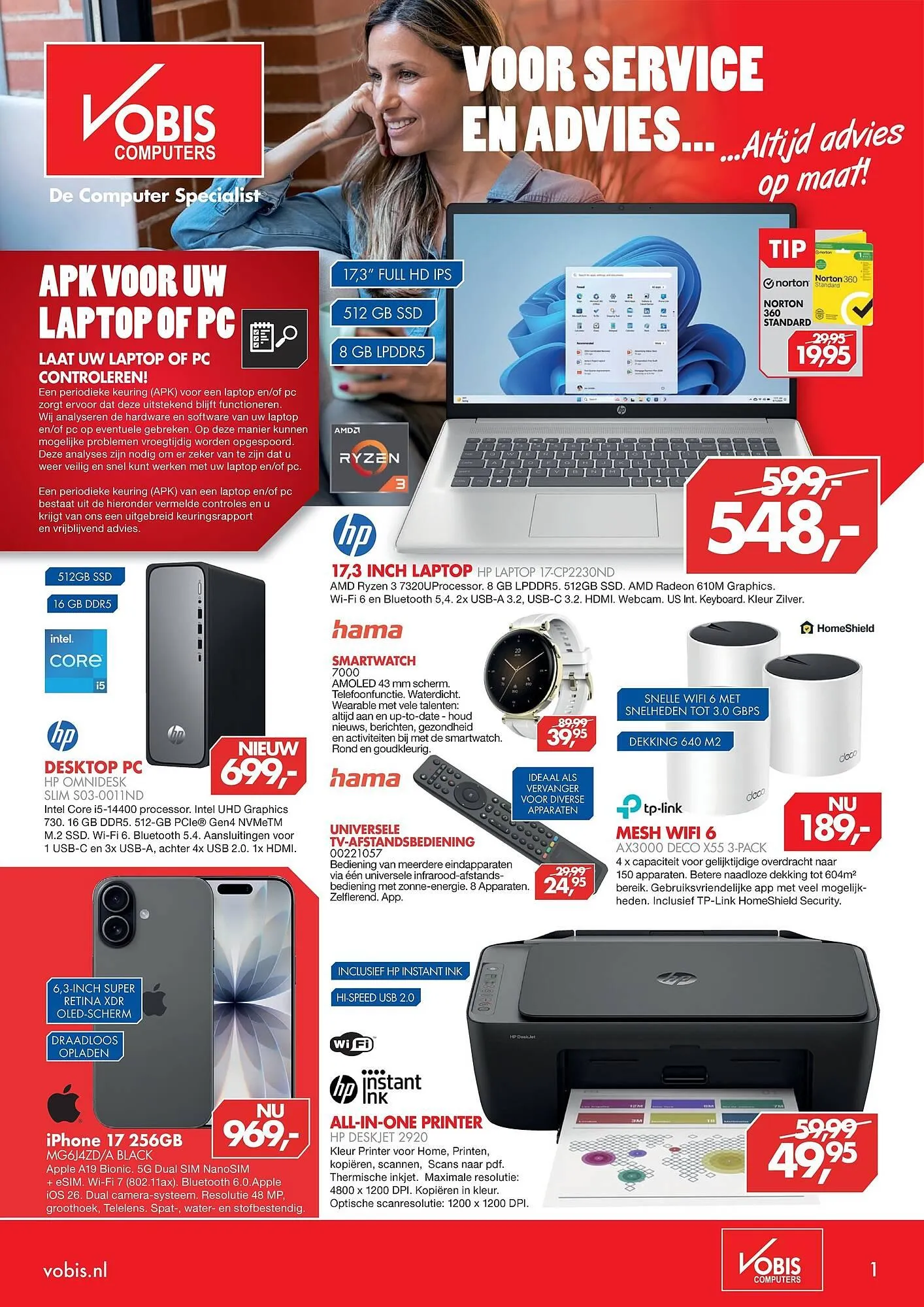 Vobis folder van 16 maart tot 29 maart 2026 - Folder pagina 1