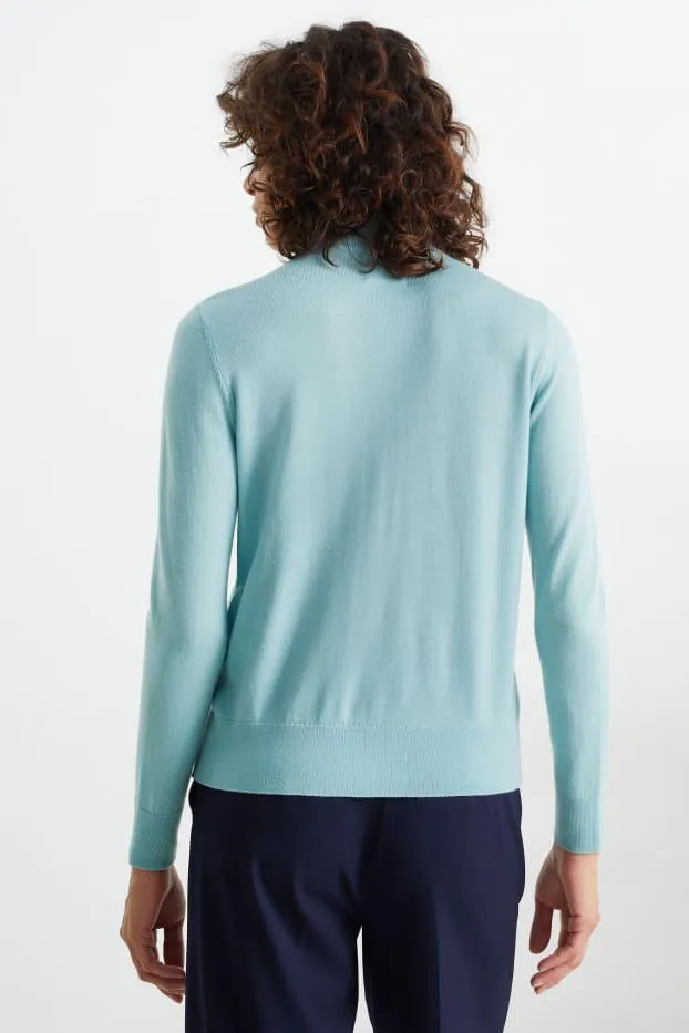 Basic polo neck jumper