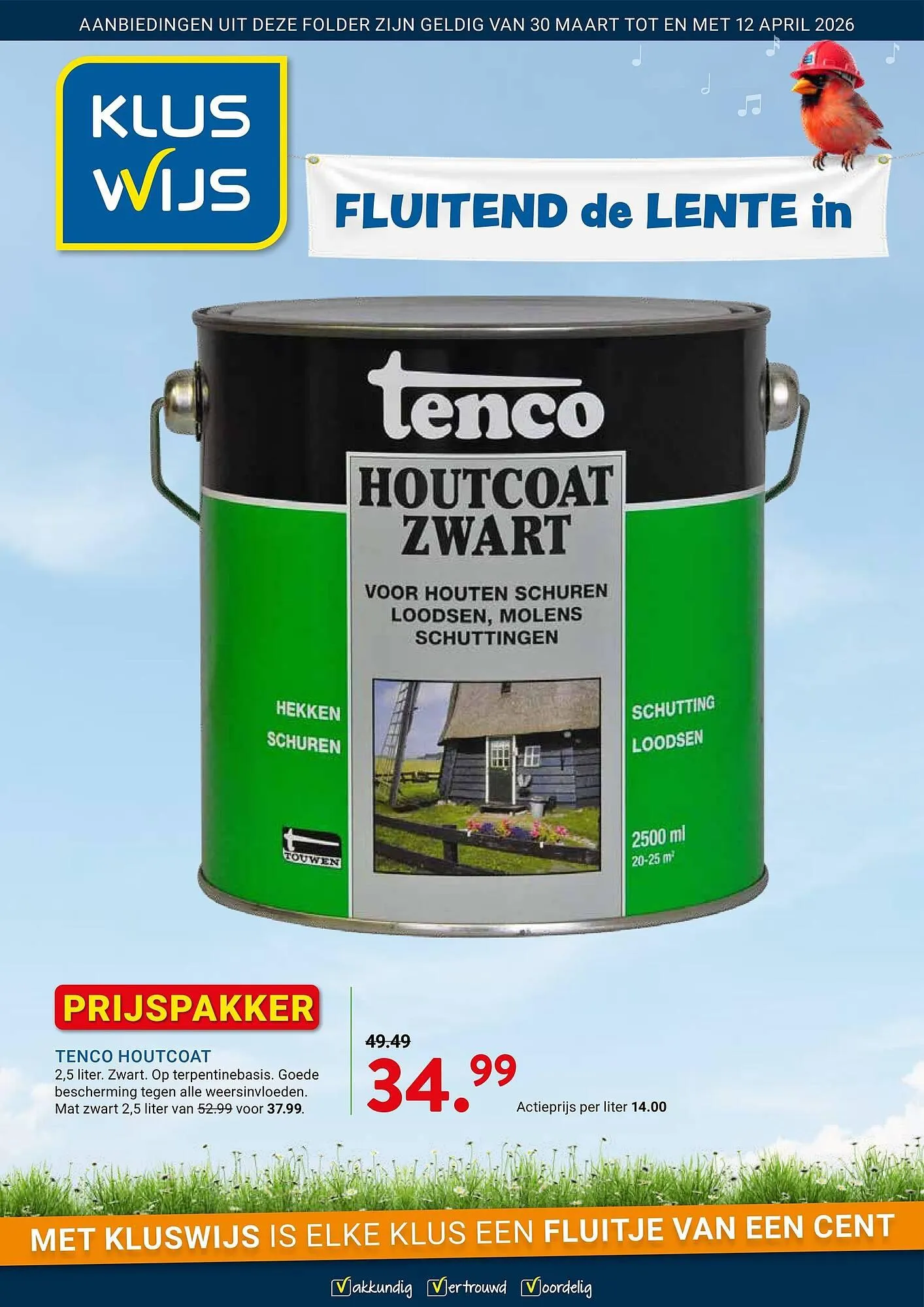 Kluswijs folder van 30 maart tot 12 april 2026 - Folder pagina 1