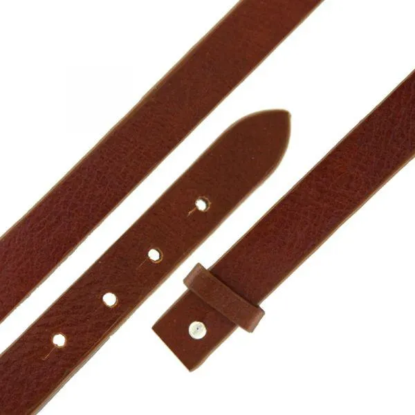 “brown leather strap” bracelet 20cm