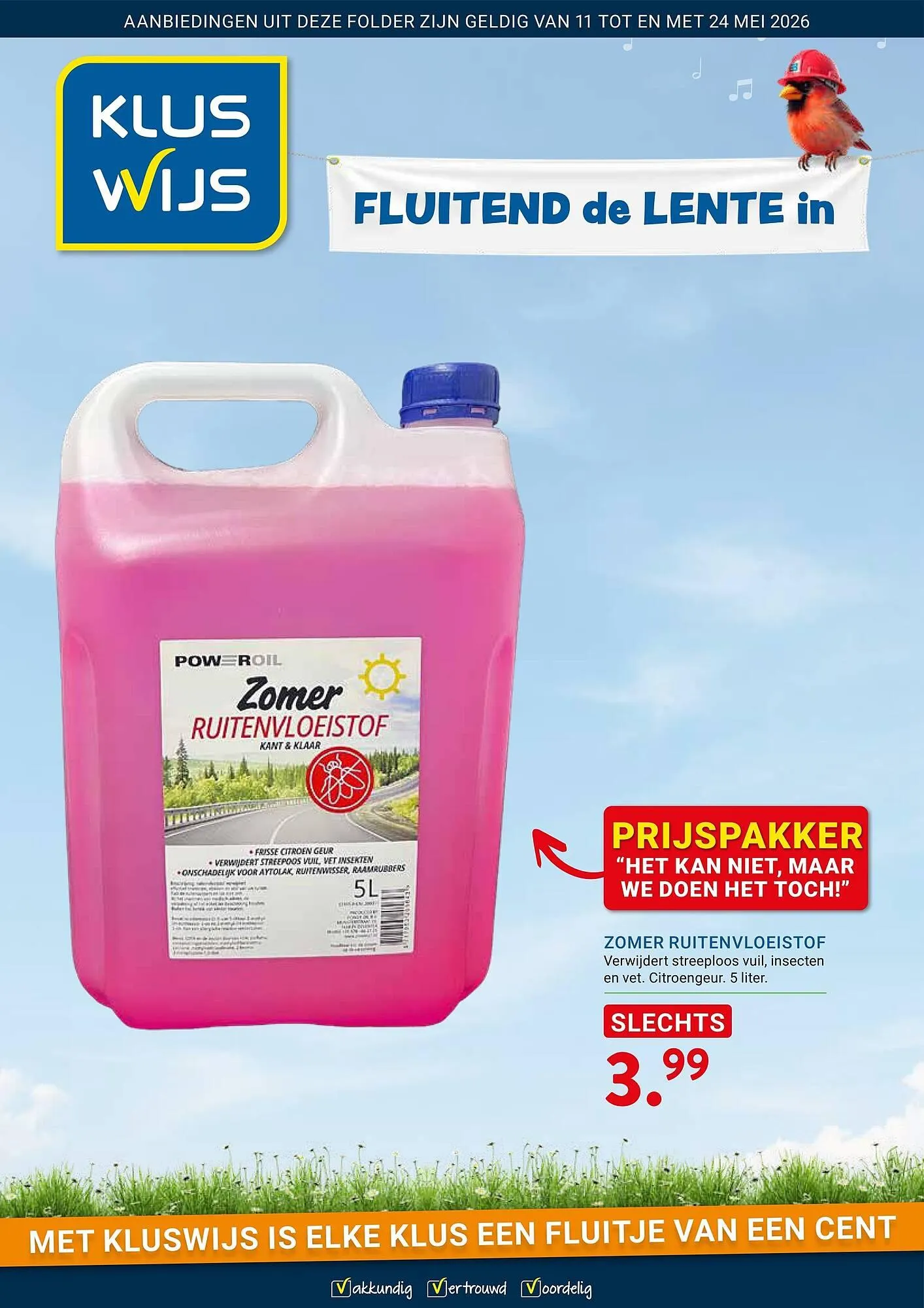 Kluswijs folder van 11 mei tot 24 mei 2026 - Folder pagina 1