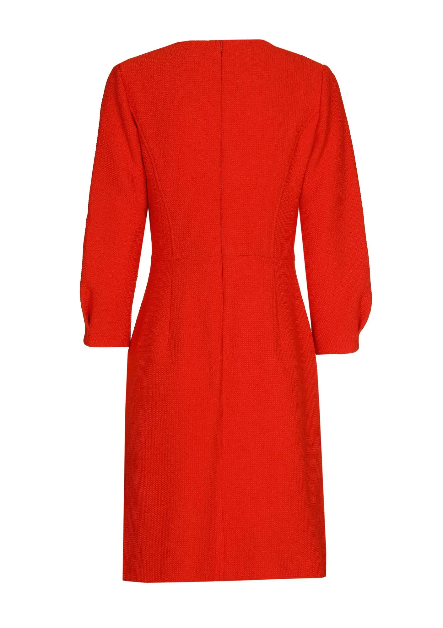 4165-54 / Kleed - polyester viscose mix - gestructureerd - recht - Orange