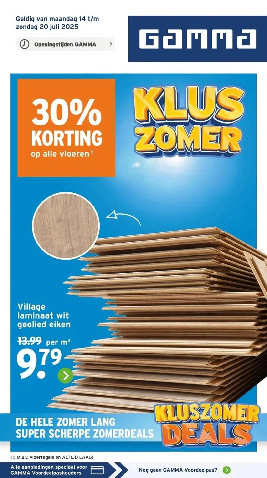 GAMMA folder van 14 juli tot 27 juli 2025 - Folder pagina 1