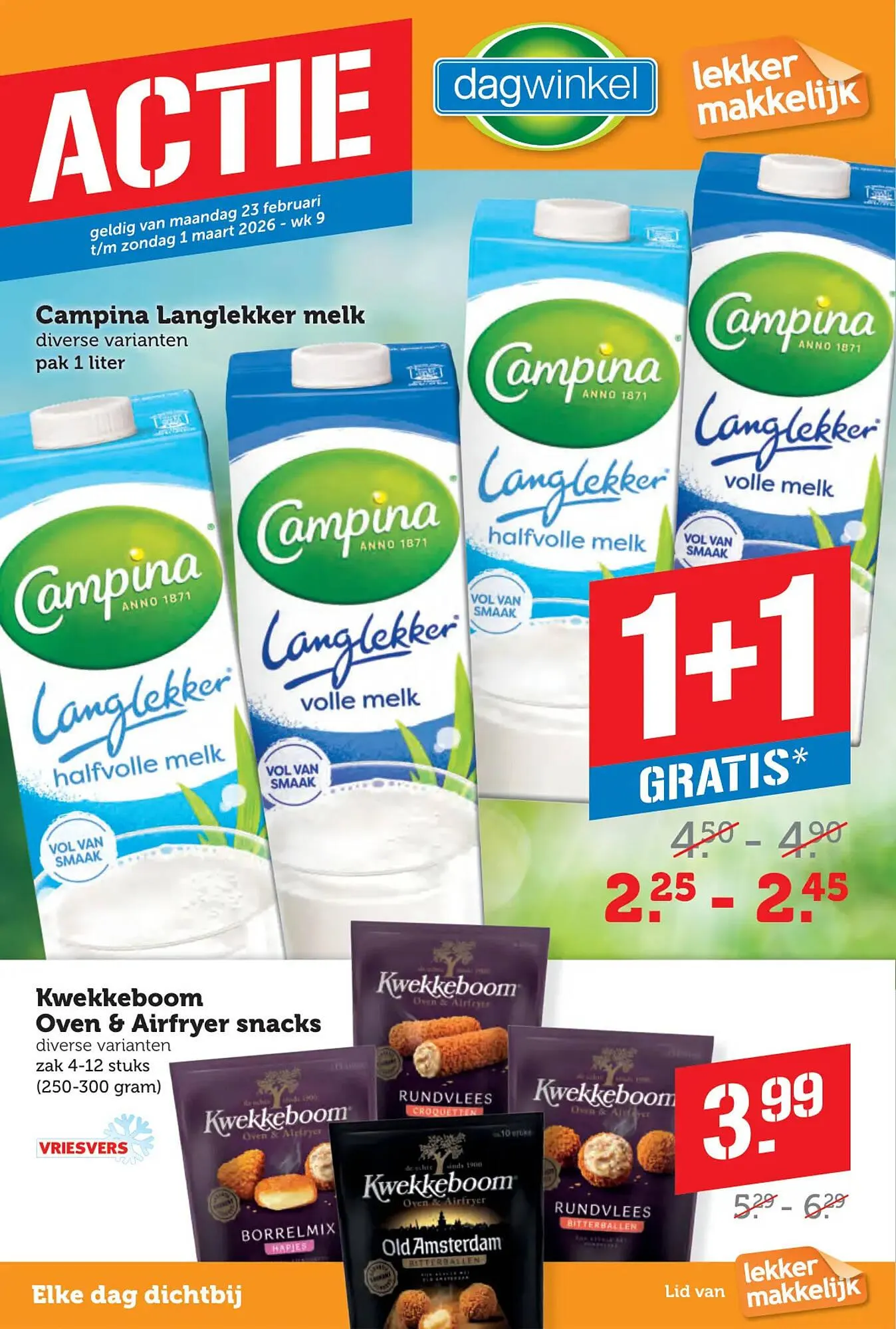 Dagwinkel folder van 23 februari tot 1 maart 2026 - Folder pagina 1