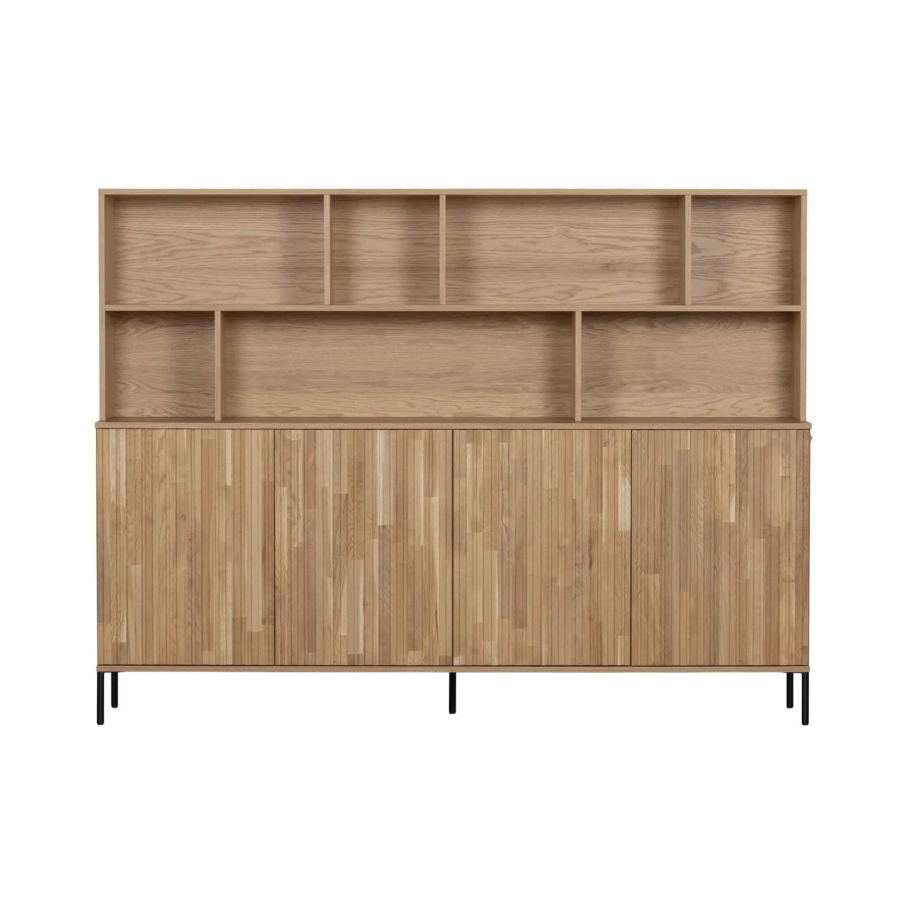 WOOOD Exclusive New Gravure Wandkast - Eiken - Naturel - 150x200x44