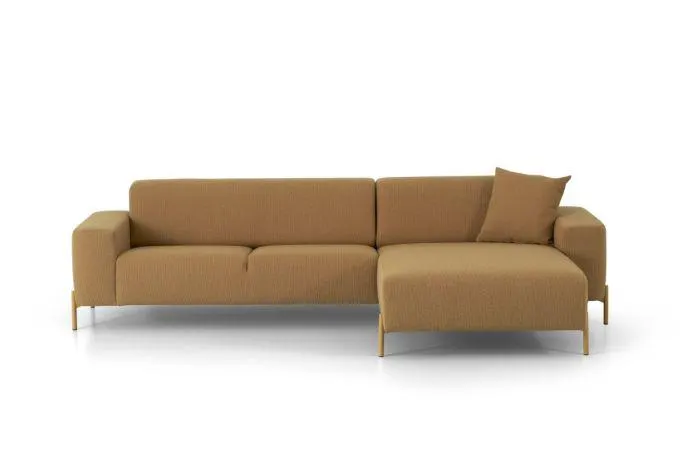 Montel Hoekbank Round Mustard