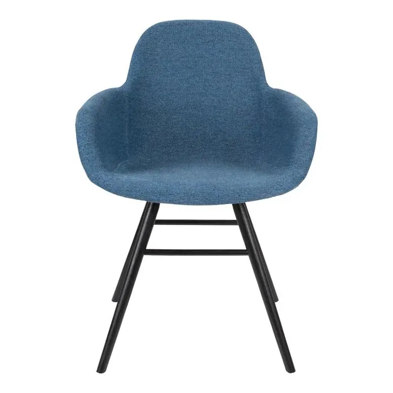 Stoel met armleuning - Albert Kuip set van 2 -Zacht blauw
