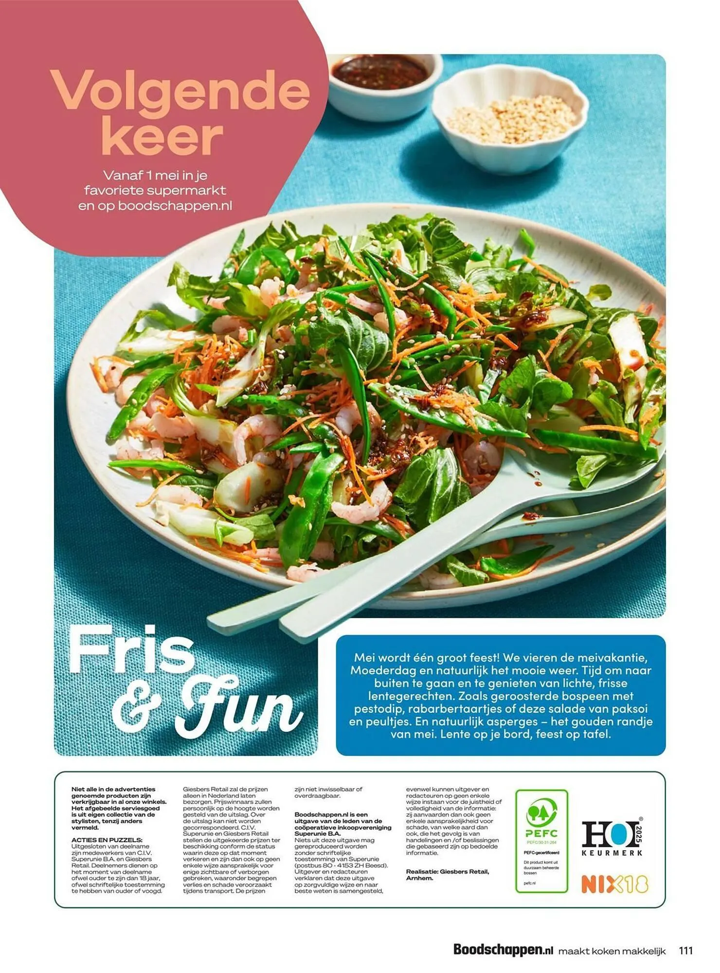 Boodschappen folder van 4 april tot 30 april 2025 - Folder pagina 111
