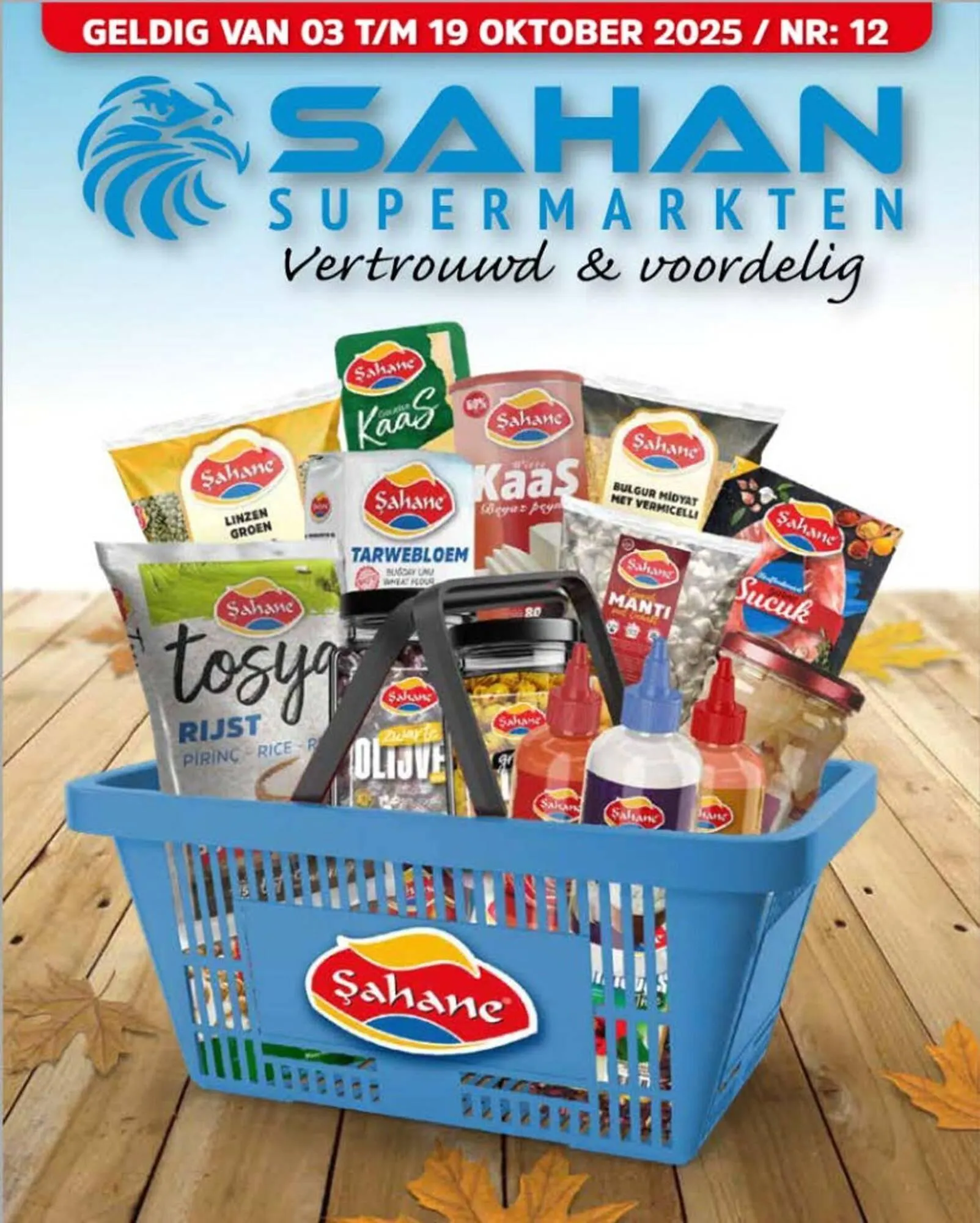 Sahan Supermarkten folder van 3 oktober tot 19 oktober 2025 - Folder pagina 1