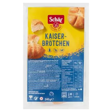 Schär Kaiserbrötchen Glutenvrij 4 Stuks 240g