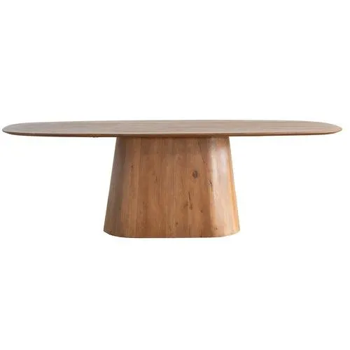 Giga Meubel Eettafel Stijn - Deens Ovaal - Mangohout - 220 cm