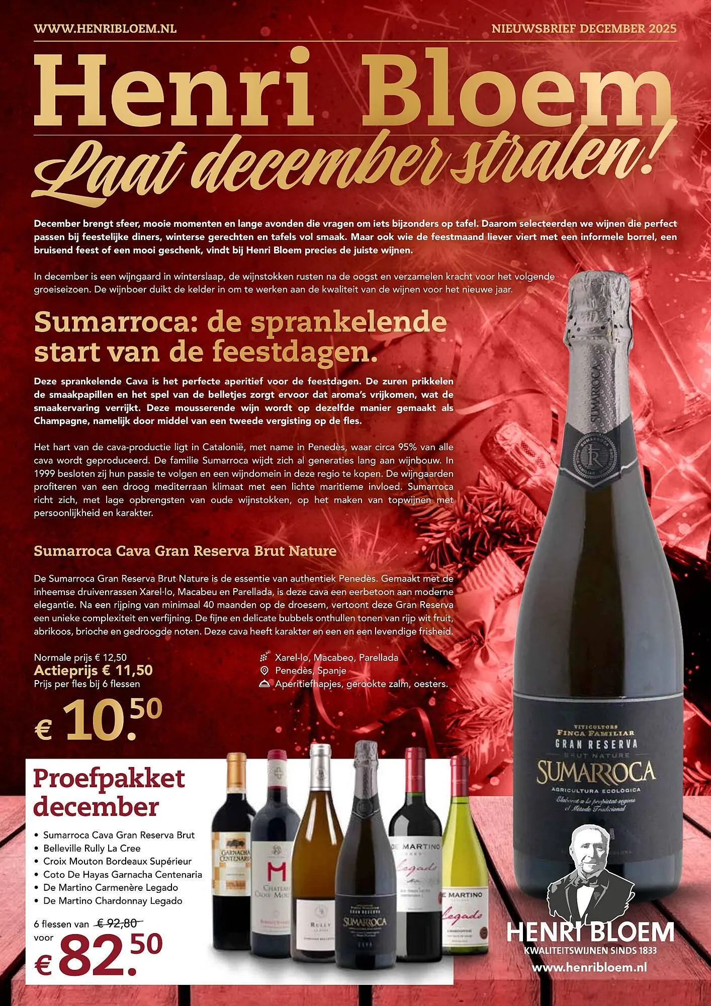 Henri Bloem folder van 1 december tot 31 december 2025 - Folder pagina 1