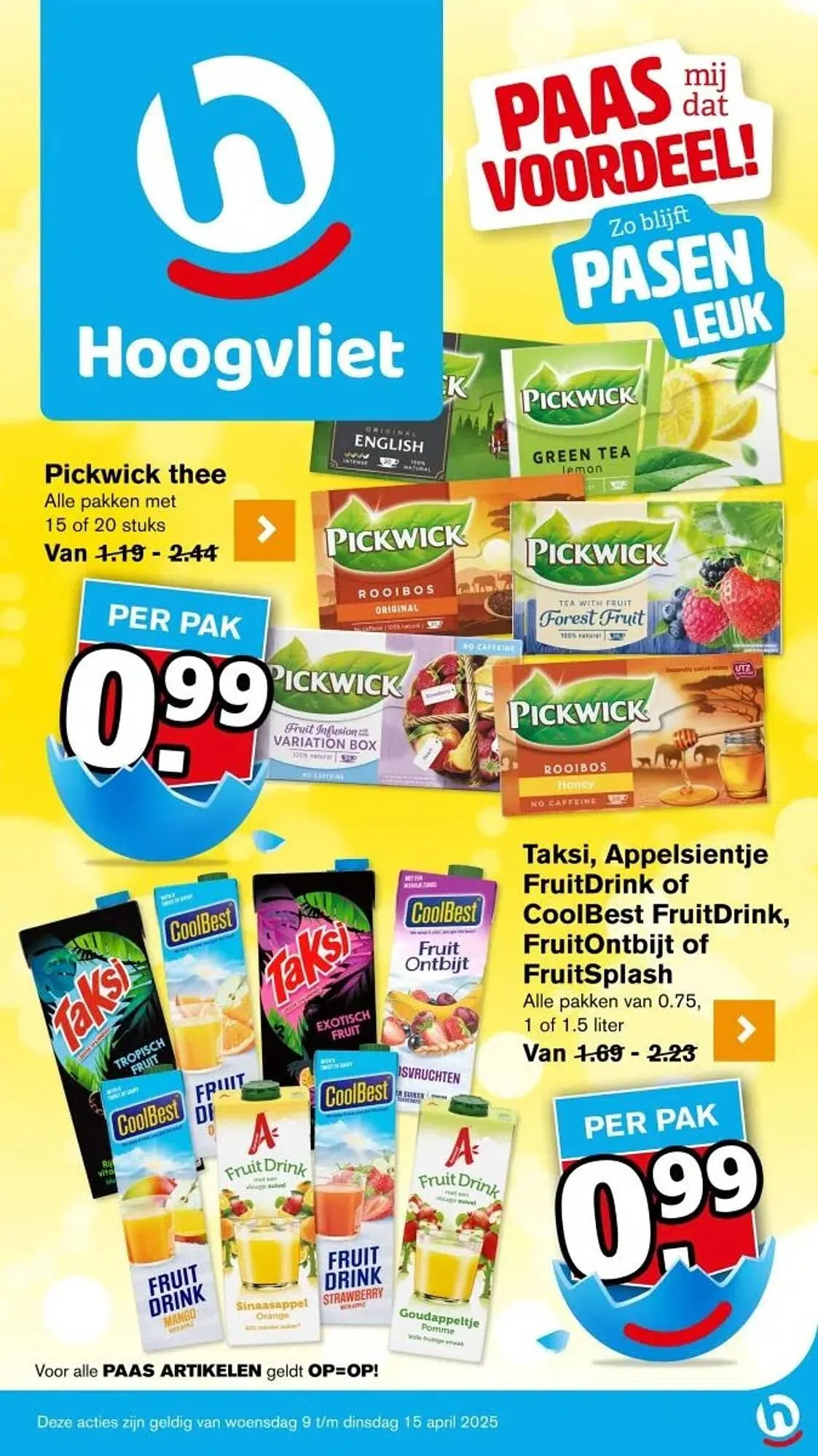 Hoogvliet folder van 9 april tot 15 april 2025 - Folder pagina 1