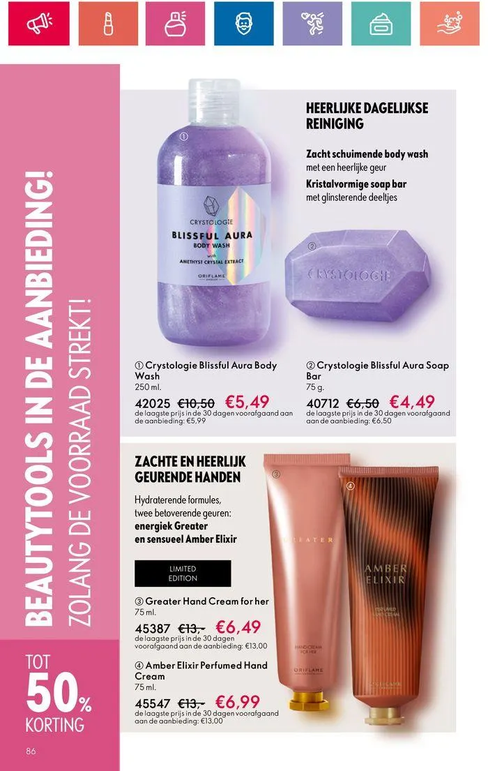 ORIFLAME folder! van 30 mei tot 13 juni 2024 - Folder pagina 86