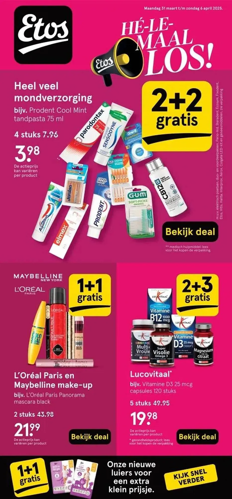 Etos folder van 31 maart tot 6 april 2025 - Folder pagina 1