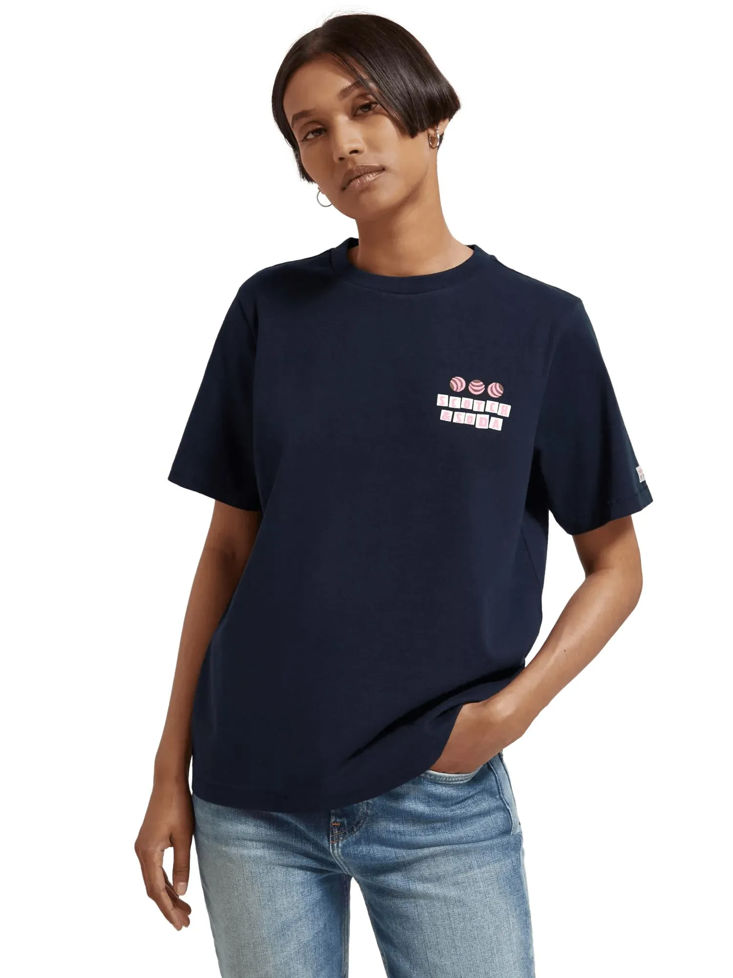 Cotton In Conversion regular fit T-shirt with chest artwork