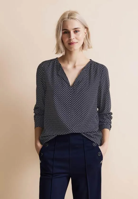 Viscose blouse met patroon