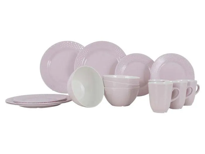Gimex Royal Line 16-delig serviesset - Pastel Pink