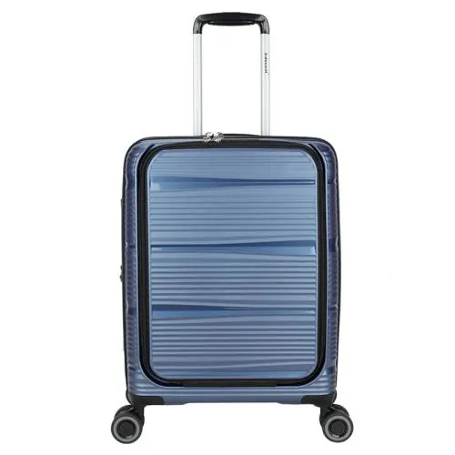 Harde Handbagage Koffer / Laptoptrolley 55x40x20 cm 15.6 Inch B-Motion Blauw