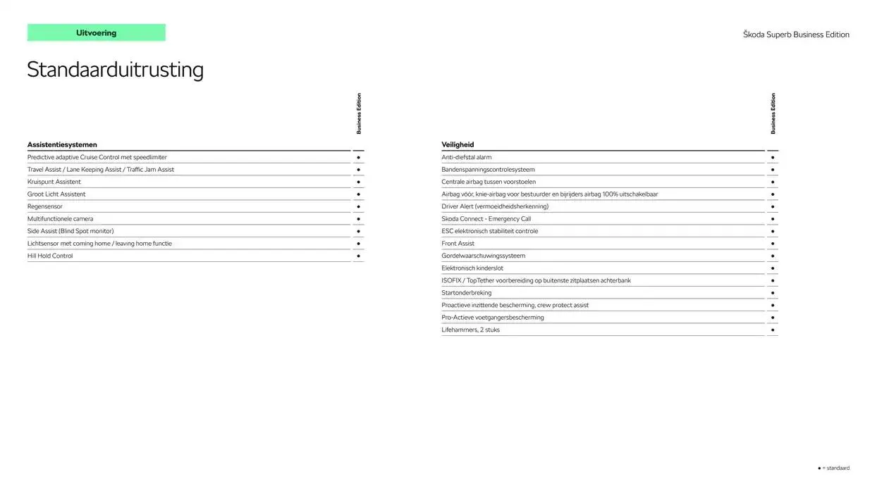 Škoda Superb (Combi) Prijslijst per 4 juli 2024 van 22 oktober tot 22 oktober 2025 - Folder pagina 7