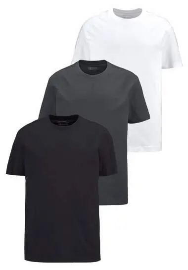 Man's World T-shirt Korte mouwen, normale pasvorm, van katoen, in 3-pack (3-delig, Set van 3)
