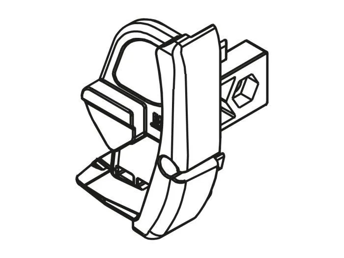 Tweedekans Fiamma eindkap voorlijst links F45S Deep Black