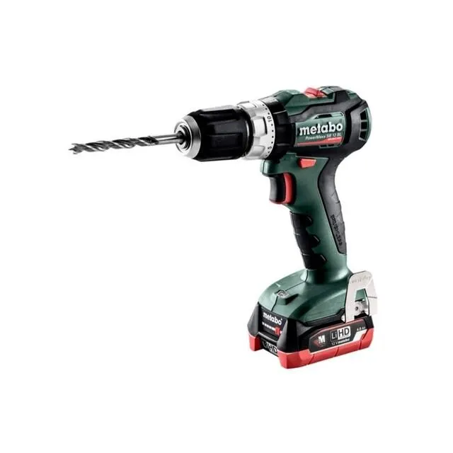 Metabo Accu-Klopboormachine 12 Volt Powermaxx Sb 12 Bl 2X Lihd 4.0, Asc 55
