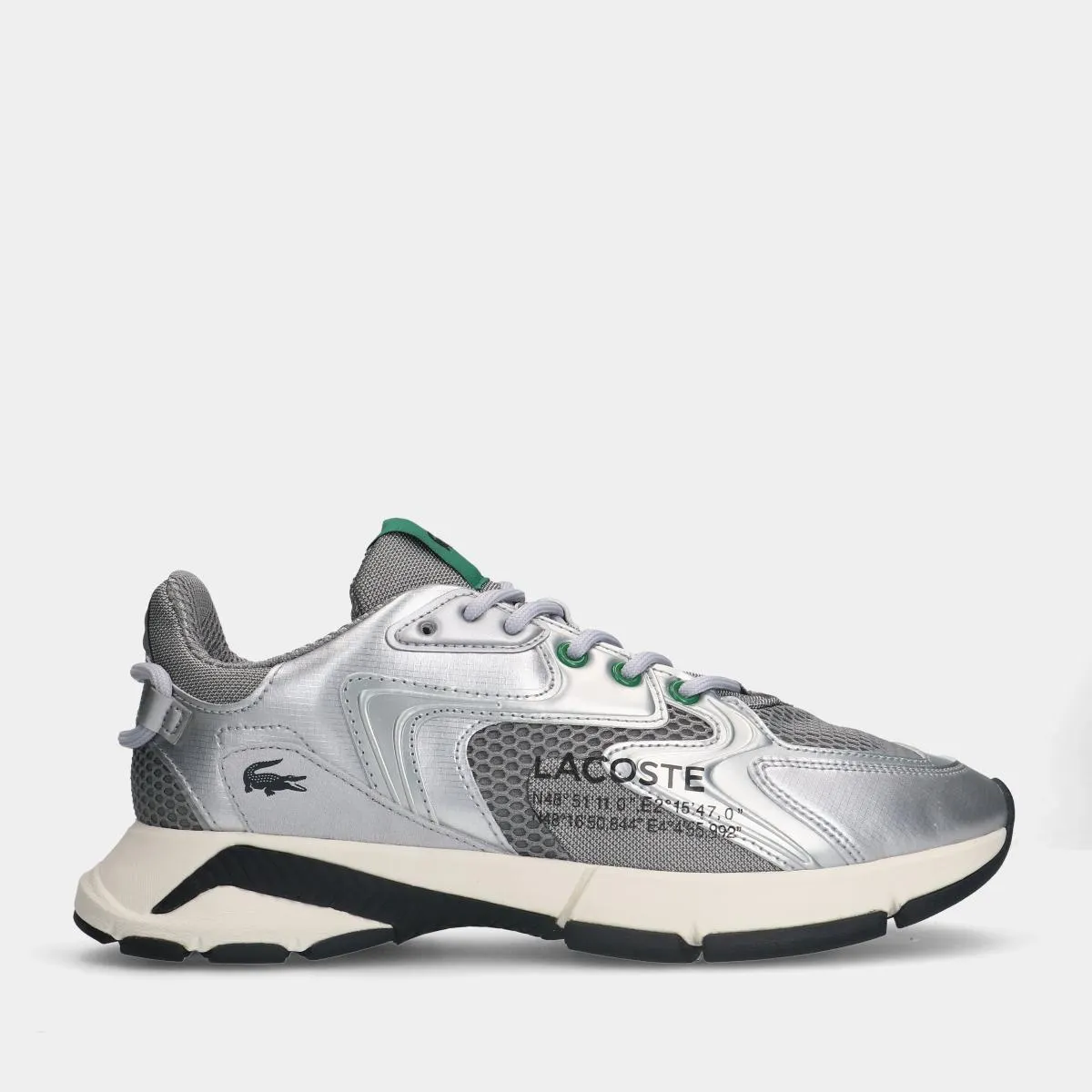 Lacoste L003 NEO zilvere heren sneakers