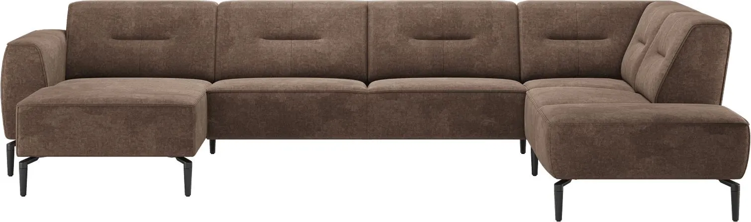 Longchair links - 2,5 zits zonder armen - hoek - ottomane small rechts