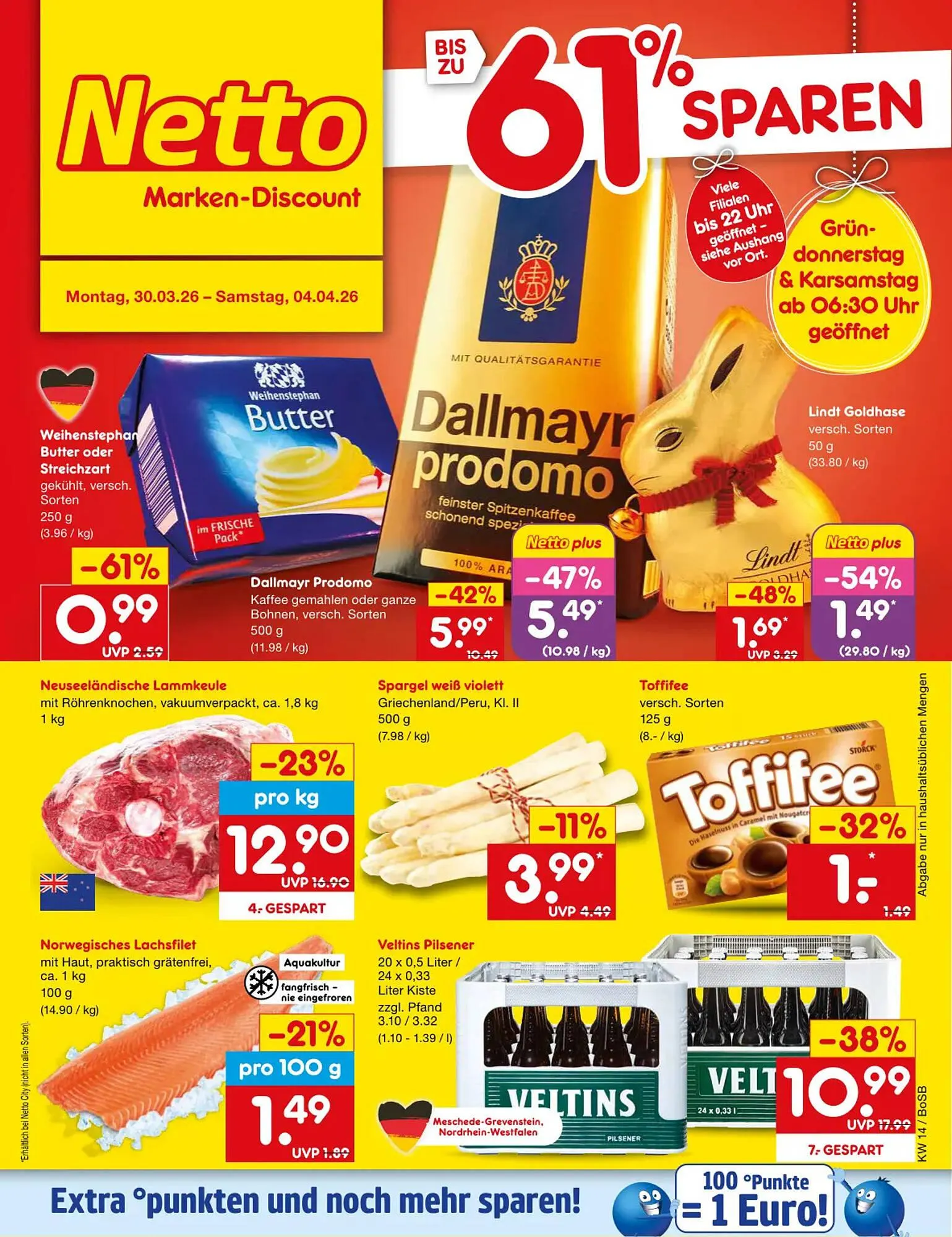 Netto Marken-Discount DE folder van 30 maart tot 4 april 2026 - Folder pagina 1
