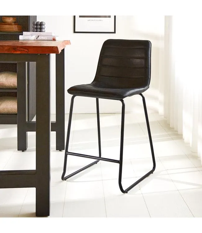 Industriële barkruk Mark zwart