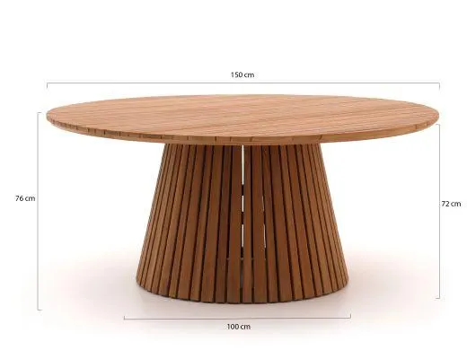 Hartman Sophie Studio/Santa Severina ø150cm dining tuinset 6-delig
