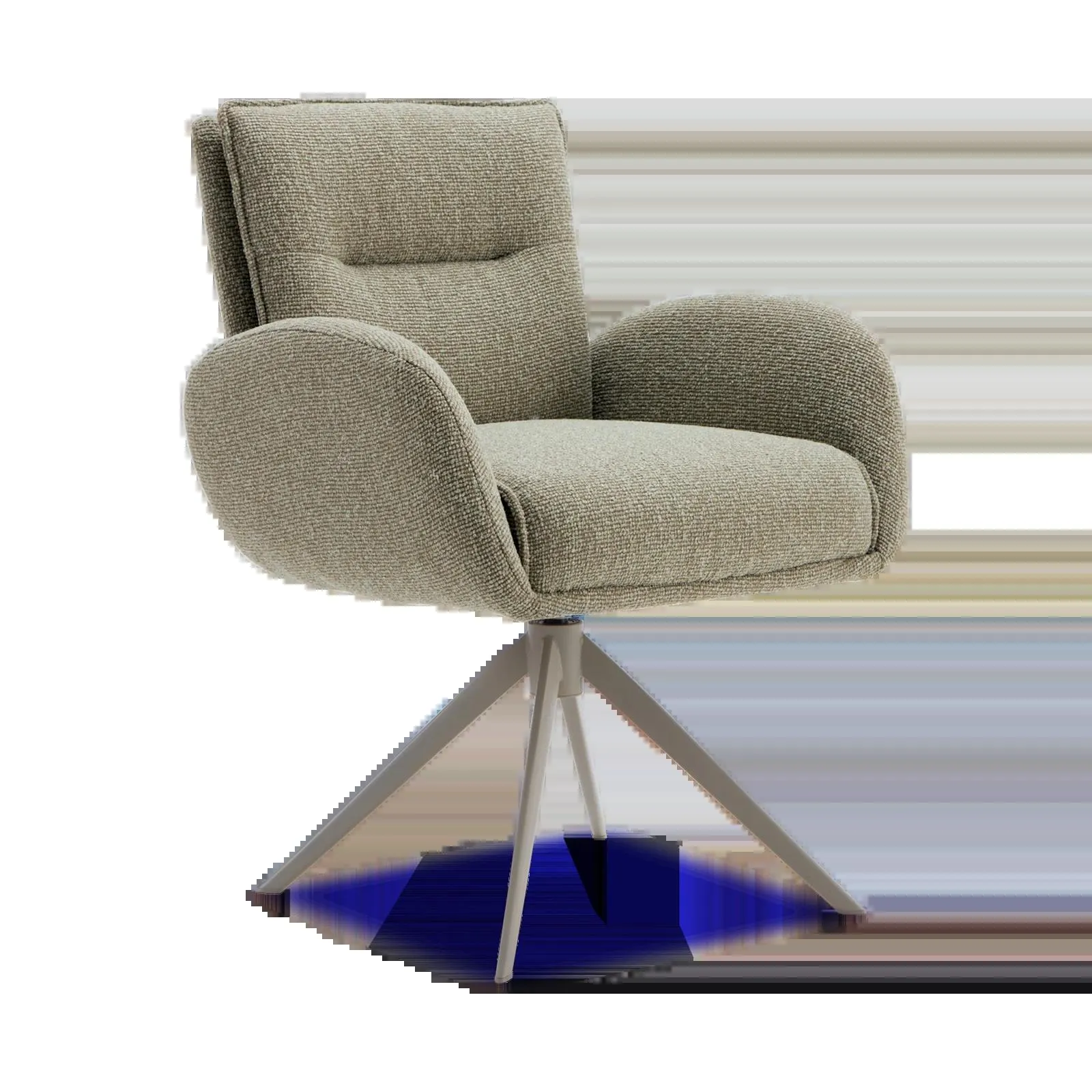 Armstoel Skye (poot draai: beige) - Lodge Thyme