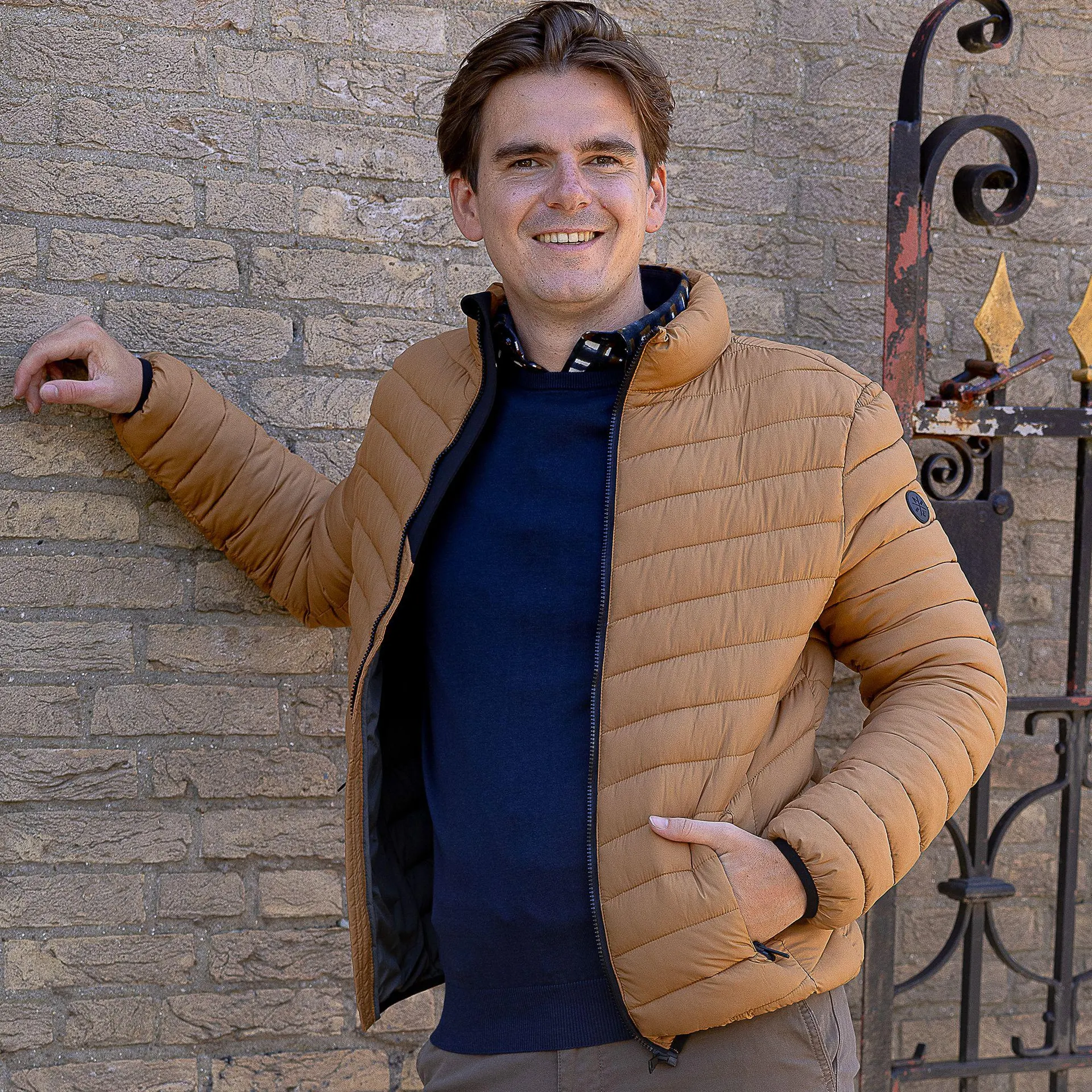 Duck Donslook Jas Okergeel