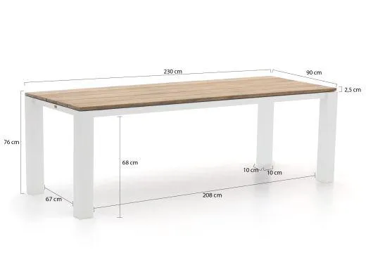 Intenso Borno/Lagundo 230cm dining tuinset 7-delig