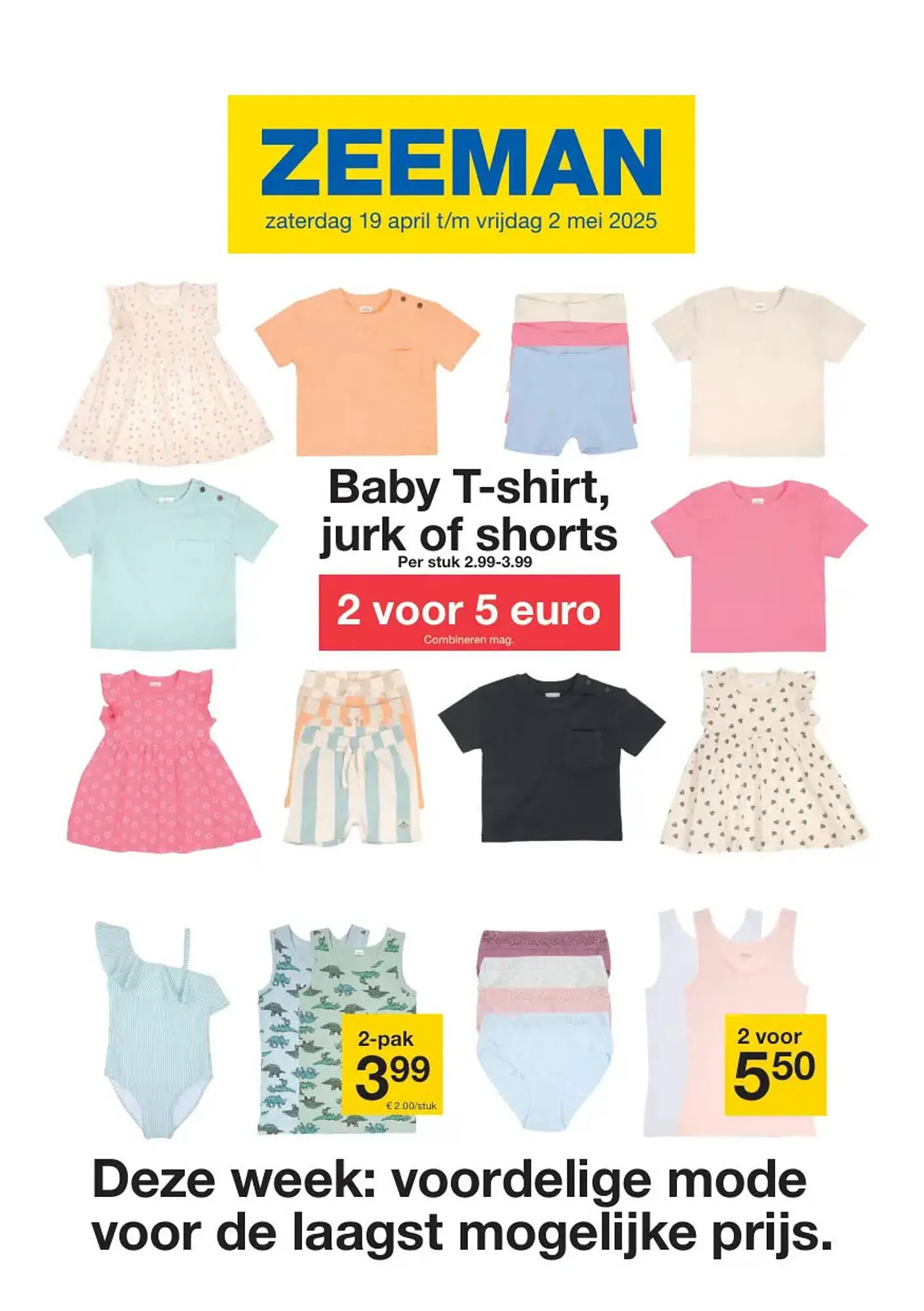 Zeeman folder van 19 april tot 2 mei 2025 - Folder pagina 1