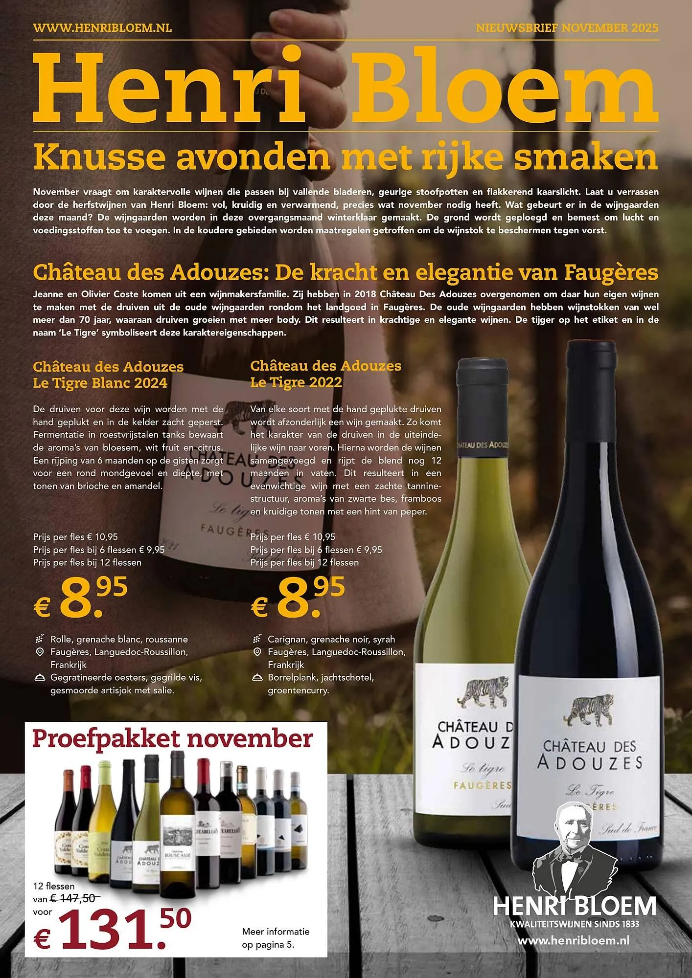 Henri Bloem folder van 1 november tot 30 november 2025 - Folder pagina 1