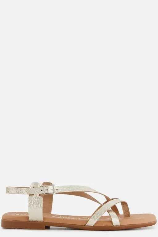 Athena Sandalen goud Leer