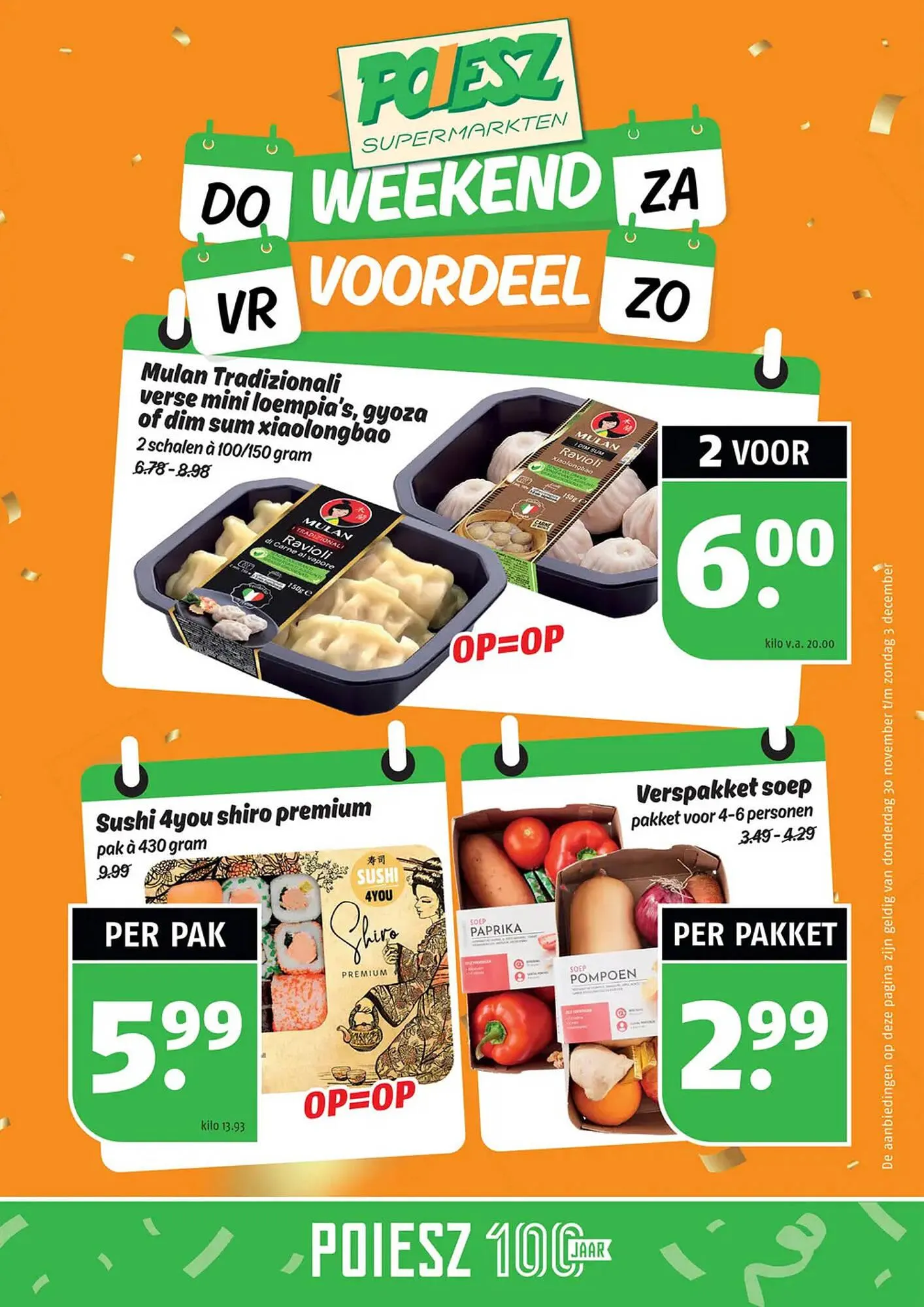 Poiesz folder van 30 november tot 3 december 2023 - Folder pagina 1