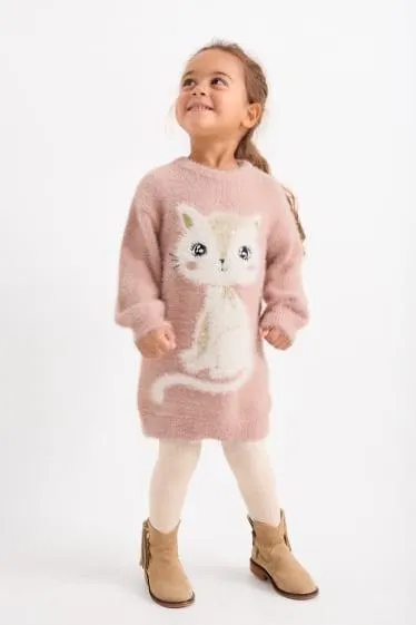 Katje - set - gebreide jurk en maillot - 2-delig