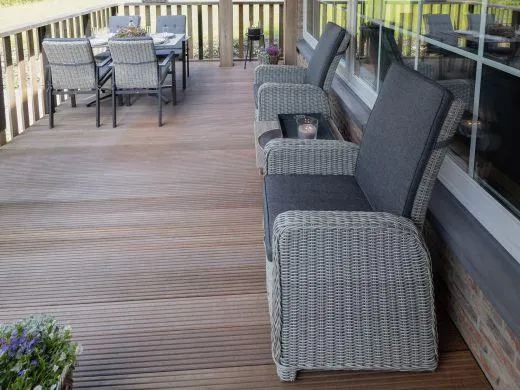 Intenso Fabrizi/ROUGH-S 220cm dining tuinset 7-delig verstelbaar