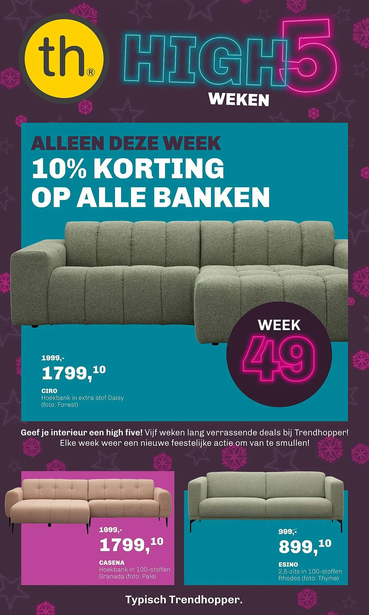 Trendhopper folder van 28 november tot 7 december 2025 - Folder pagina 1