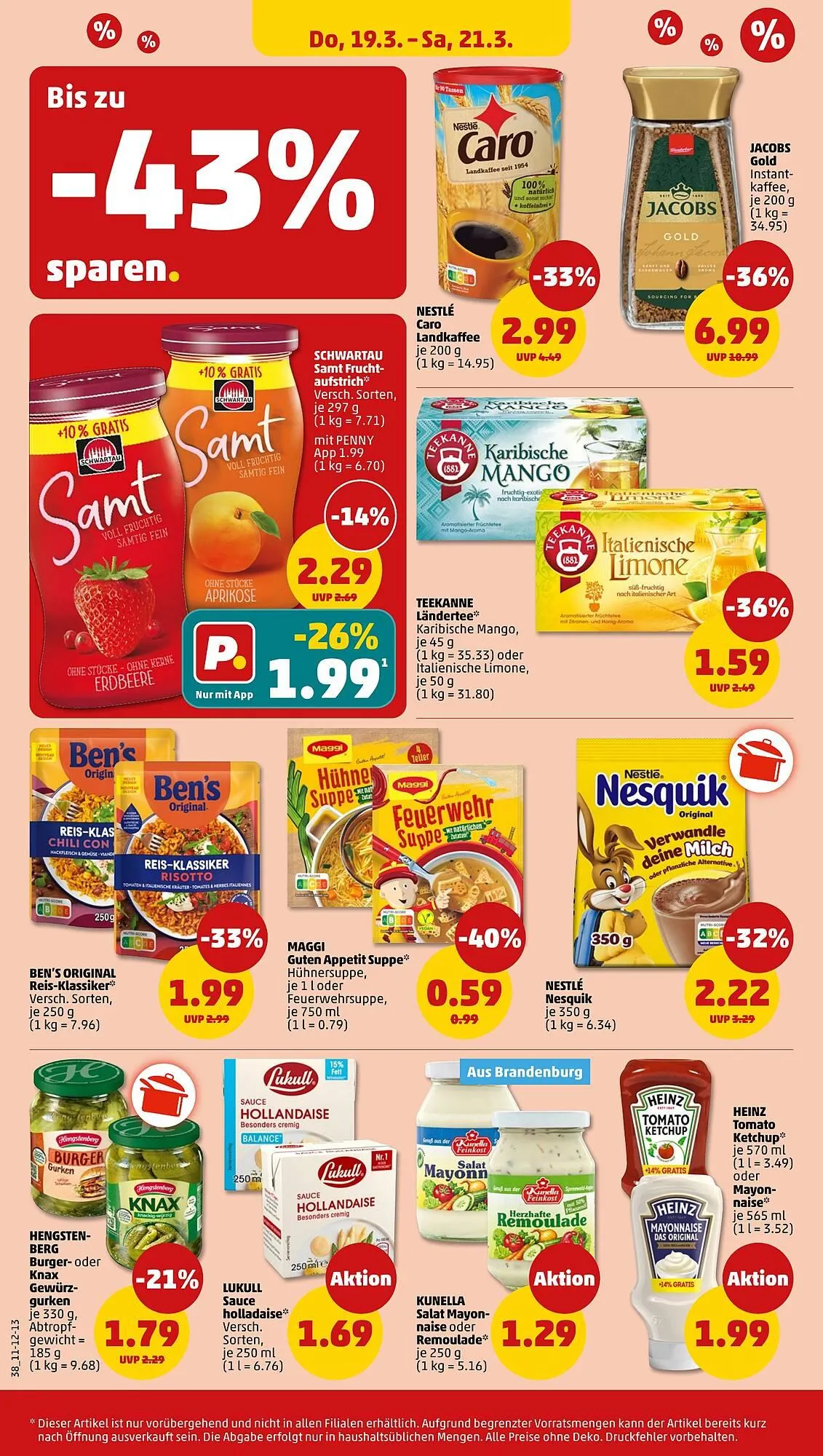 PENNY Prospekt von 16. März bis 21. März 2026 - Prospekt seite 42