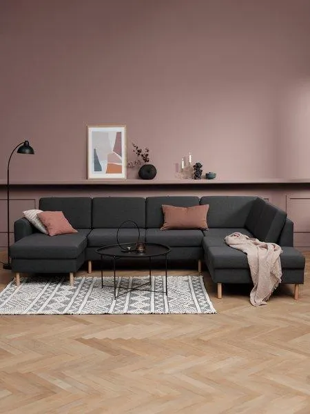 Hoekbank SVALBARD rechts donkergrijs